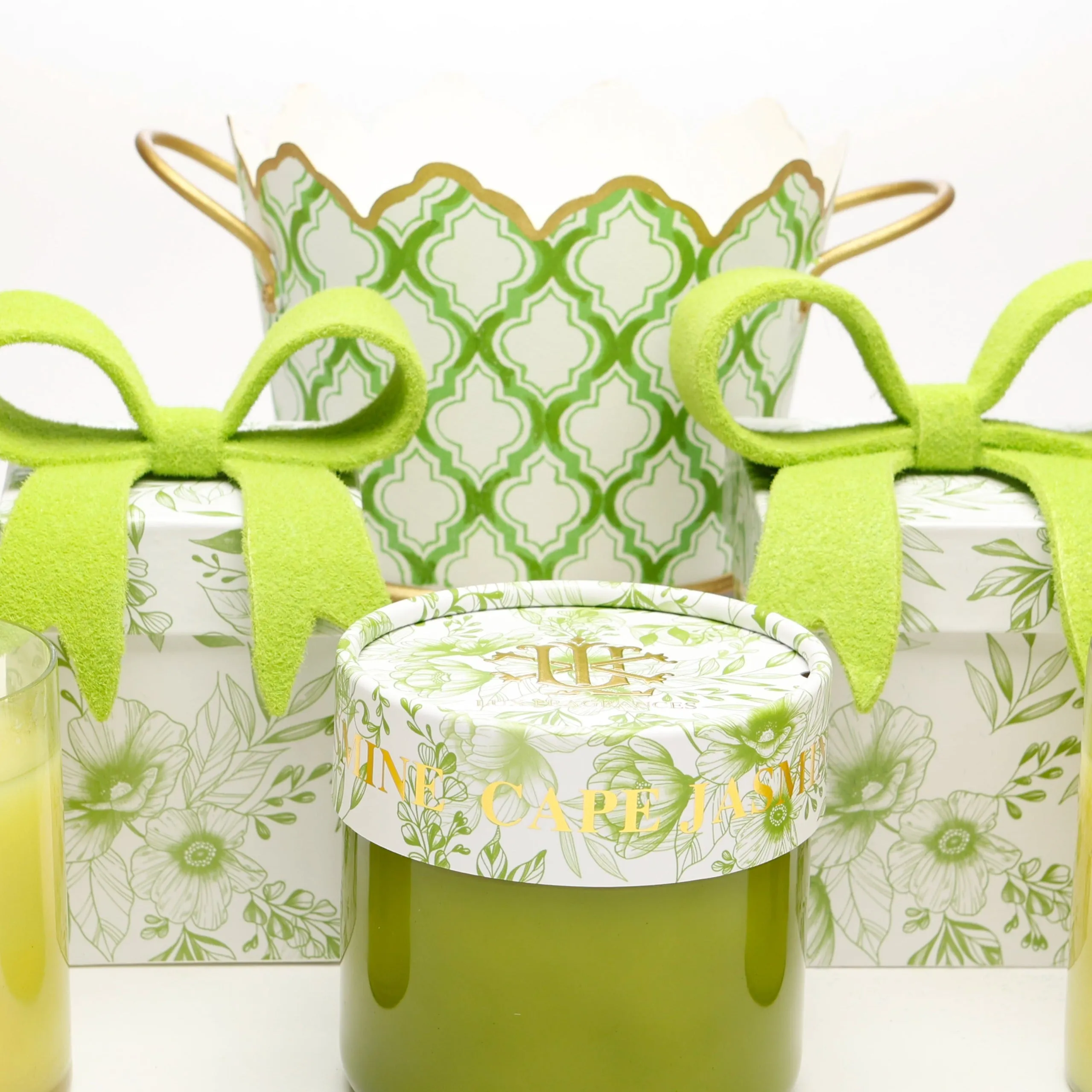 CAPE JASMINE 14OZ BOW BOX CANDLE min 6