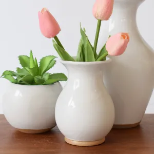 Carnation Vase Simply White
