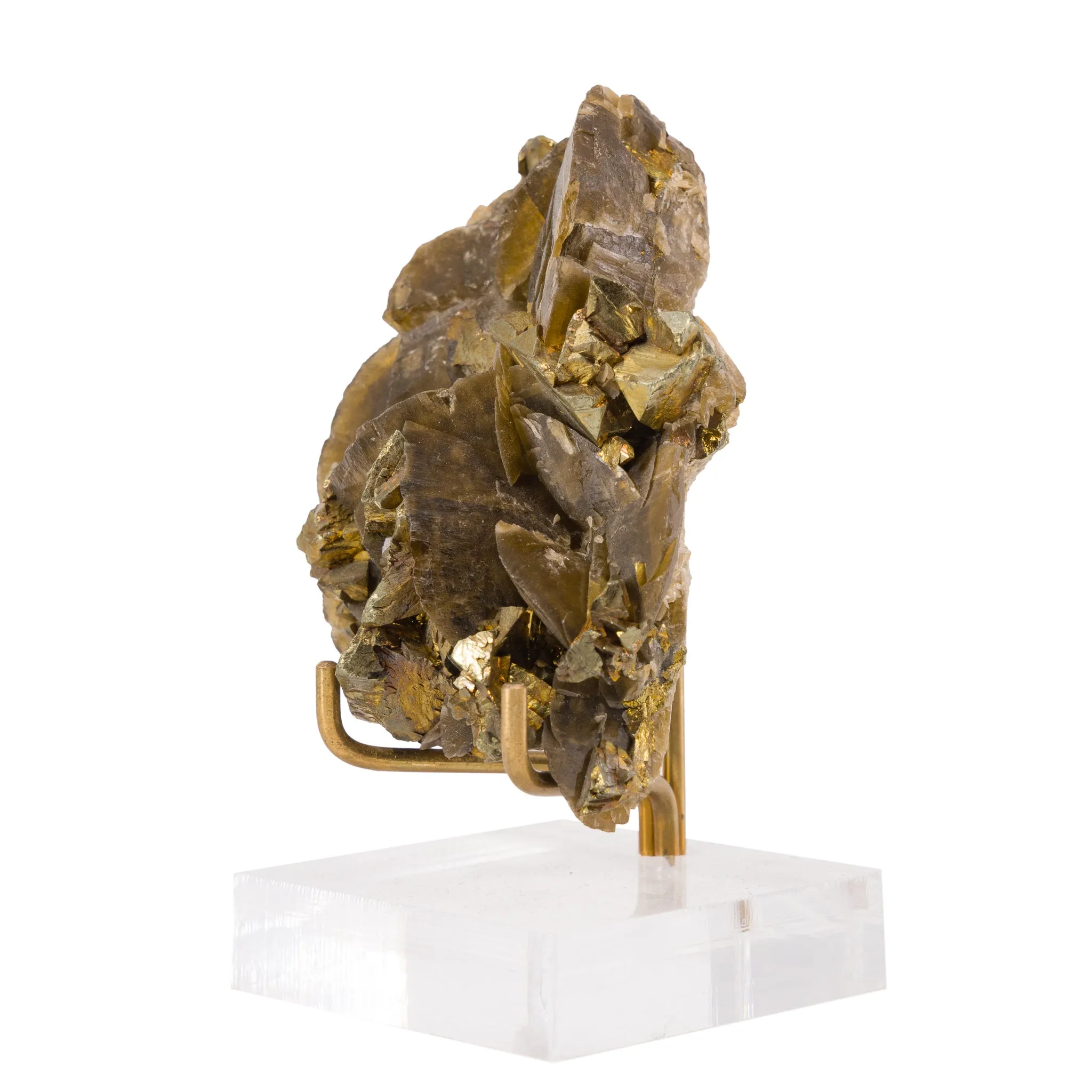 Chalcopyrite & Siderite 2.9 Inch 124.4 Gram Natural Mineral - Guizhou, China