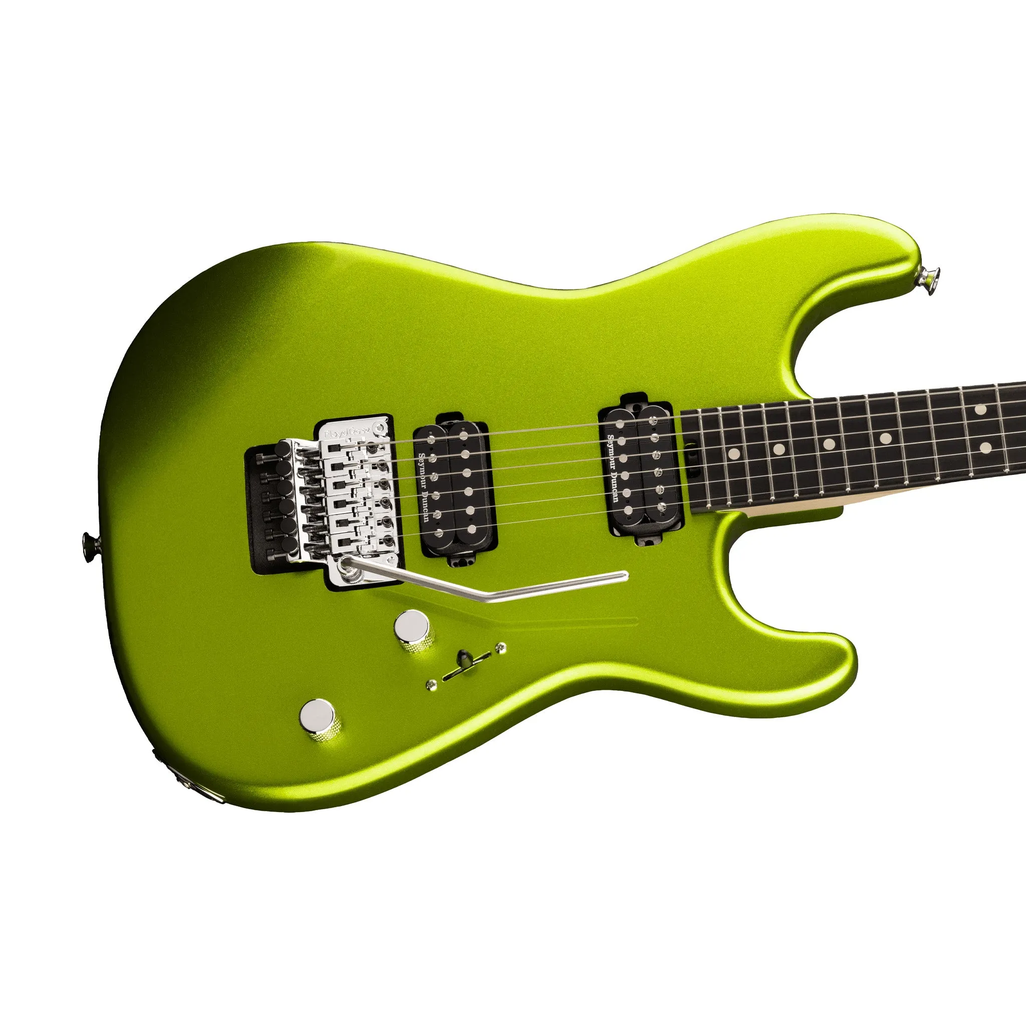 Charvel Pro-Mod San Dimas Style 1 HH FR EBY Electric Guitar, Lime Green Metallic