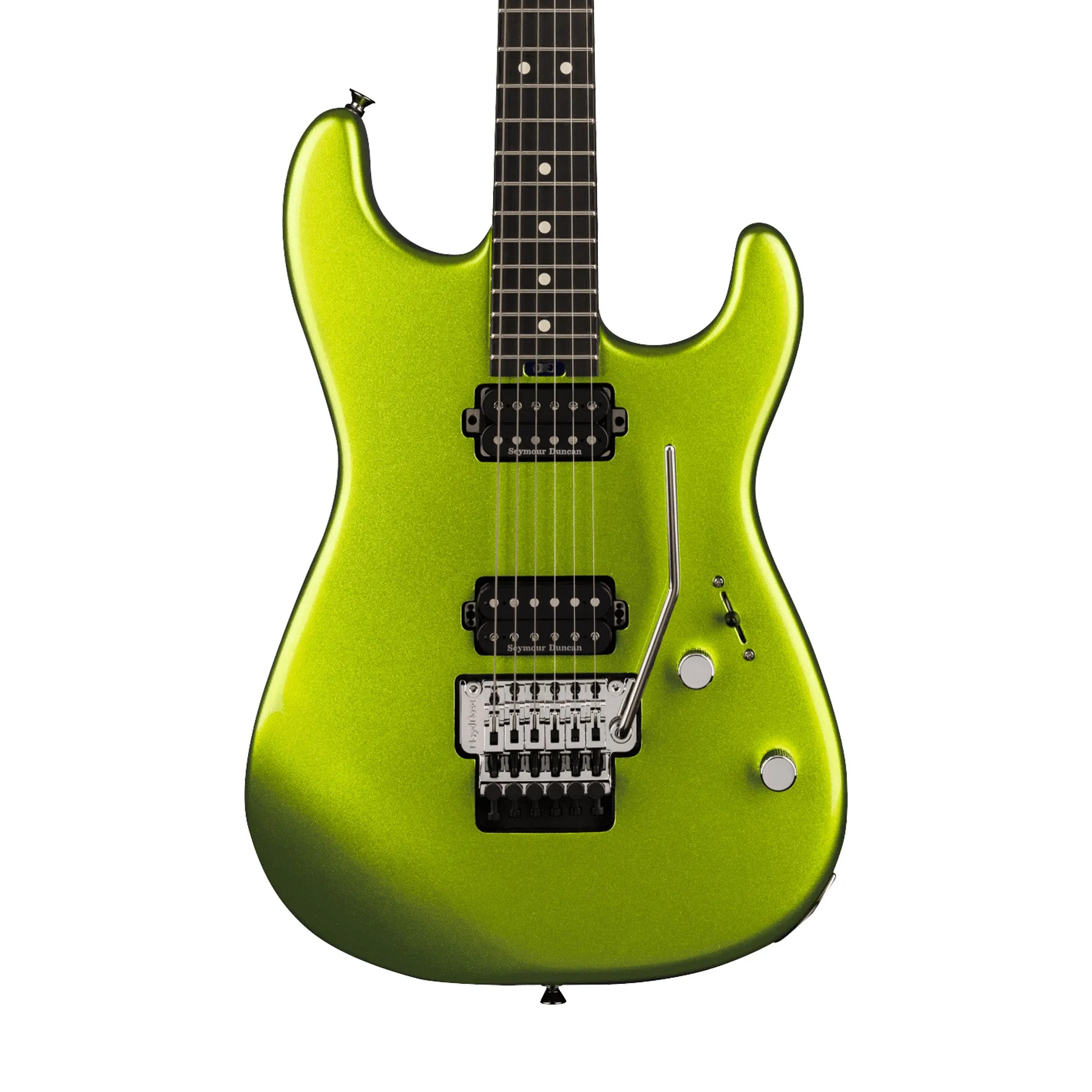 Charvel Pro-Mod San Dimas Style 1 HH FR EBY Electric Guitar, Lime Green Metallic