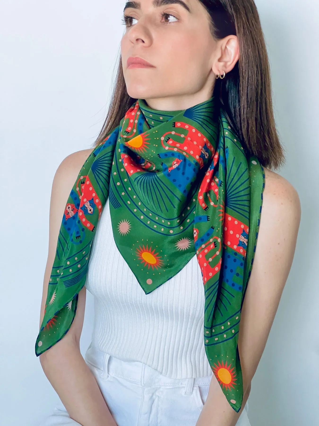 Cheetah Silk Scarf