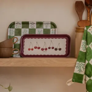 Cherries Birchwood Tray