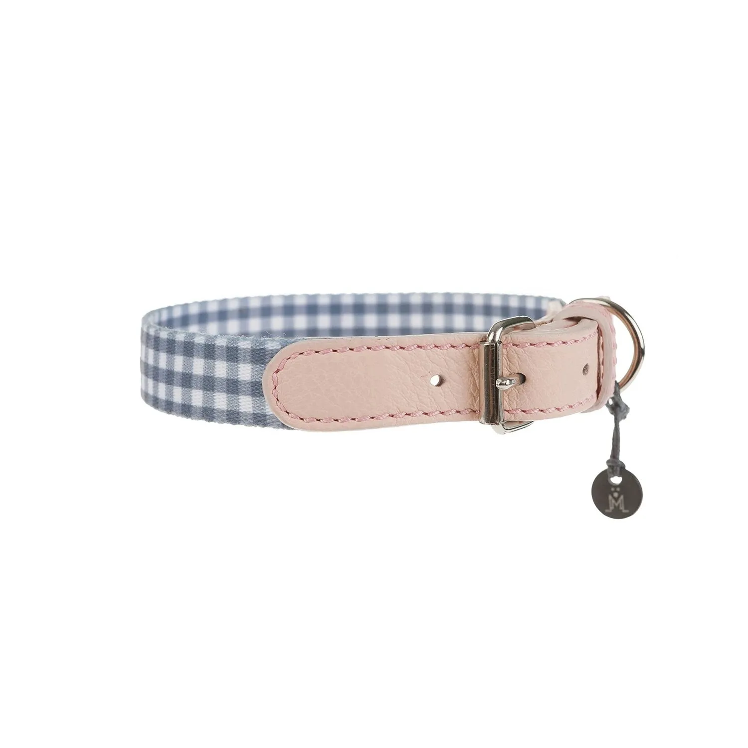 Clara Check Dog Collar