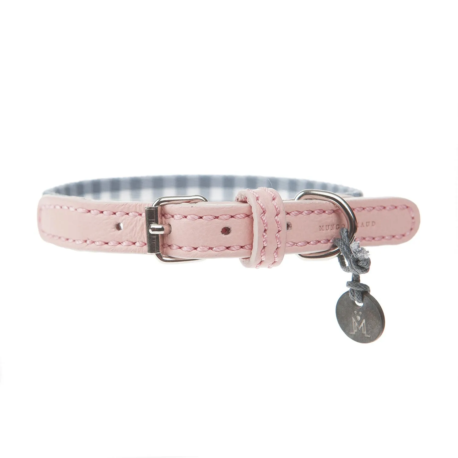Clara Check Dog Collar