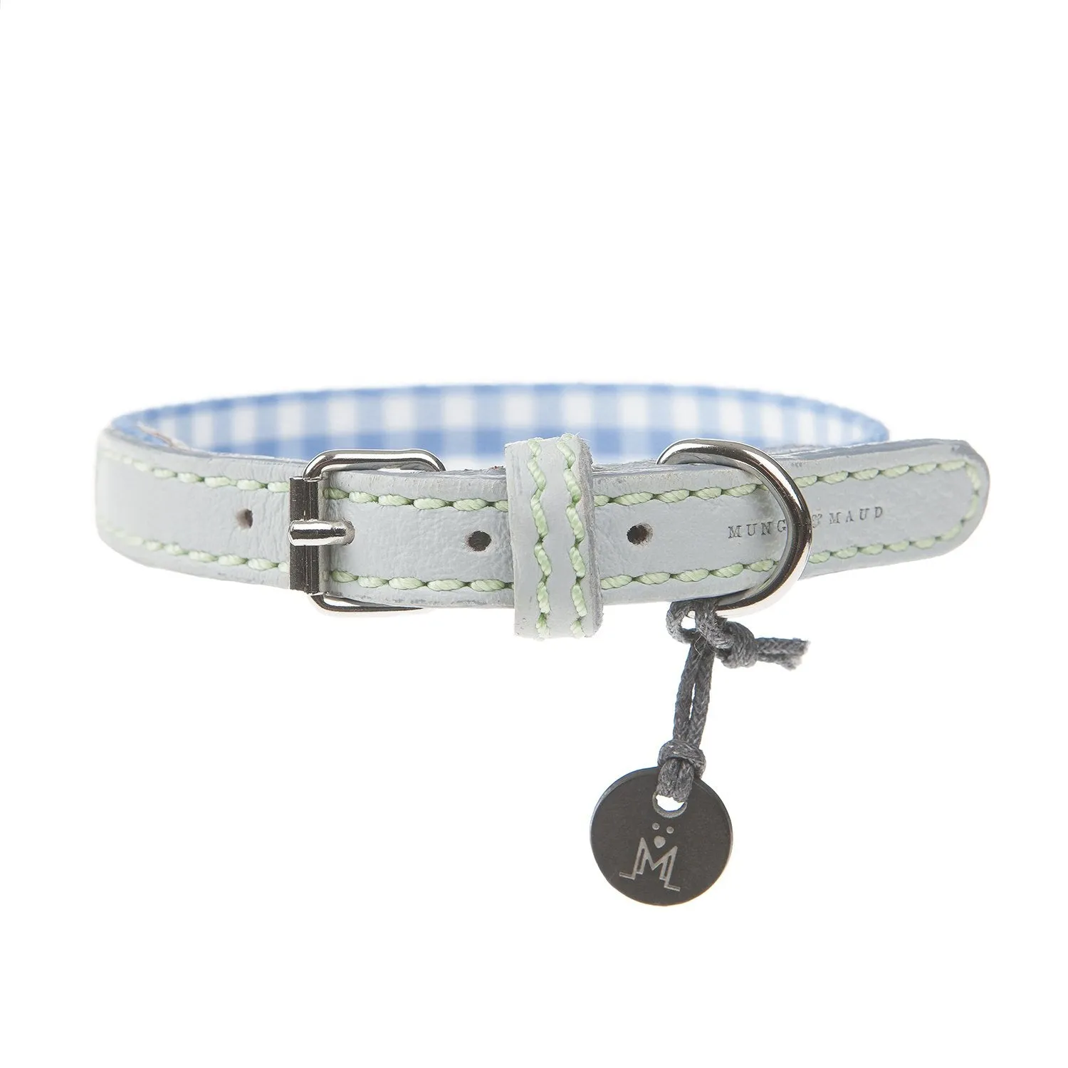 Clara Check Dog Collar