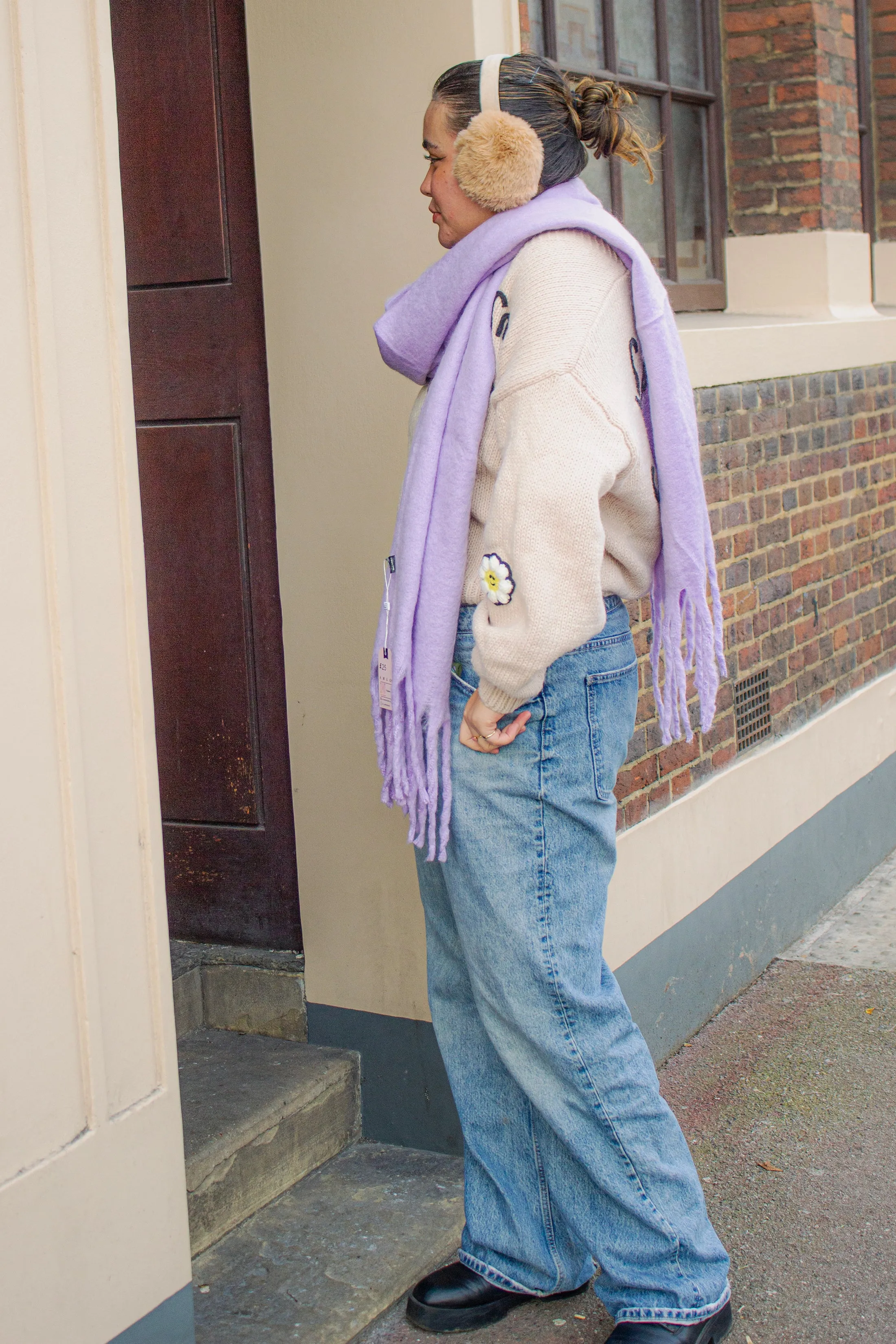 Colour Block Warm Wrap Scarf