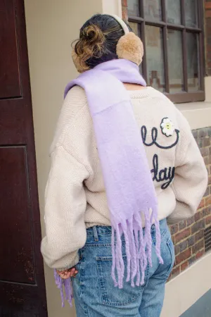 Colour Block Warm Wrap Scarf