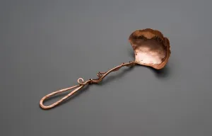Copper Ginkgo Small Serving Spoon