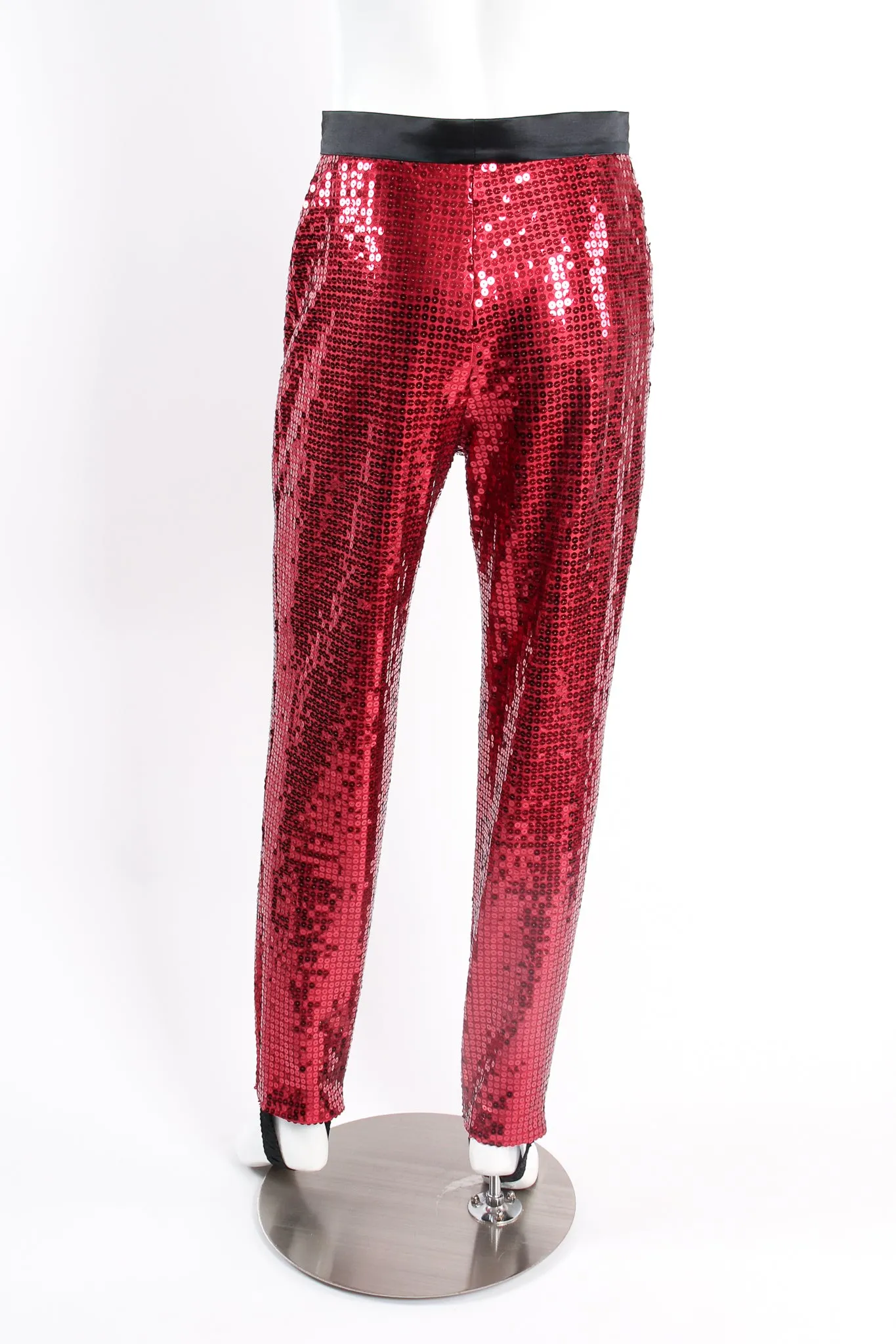 Cranberry Sequin Stirrup Pant