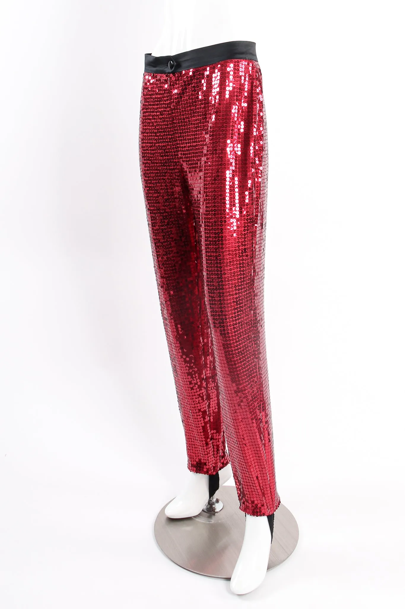 Cranberry Sequin Stirrup Pant