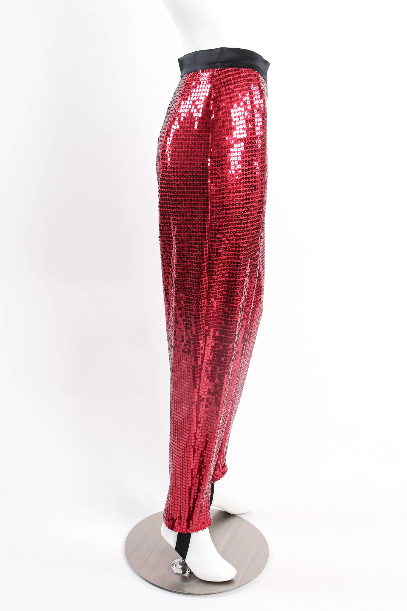 Cranberry Sequin Stirrup Pant
