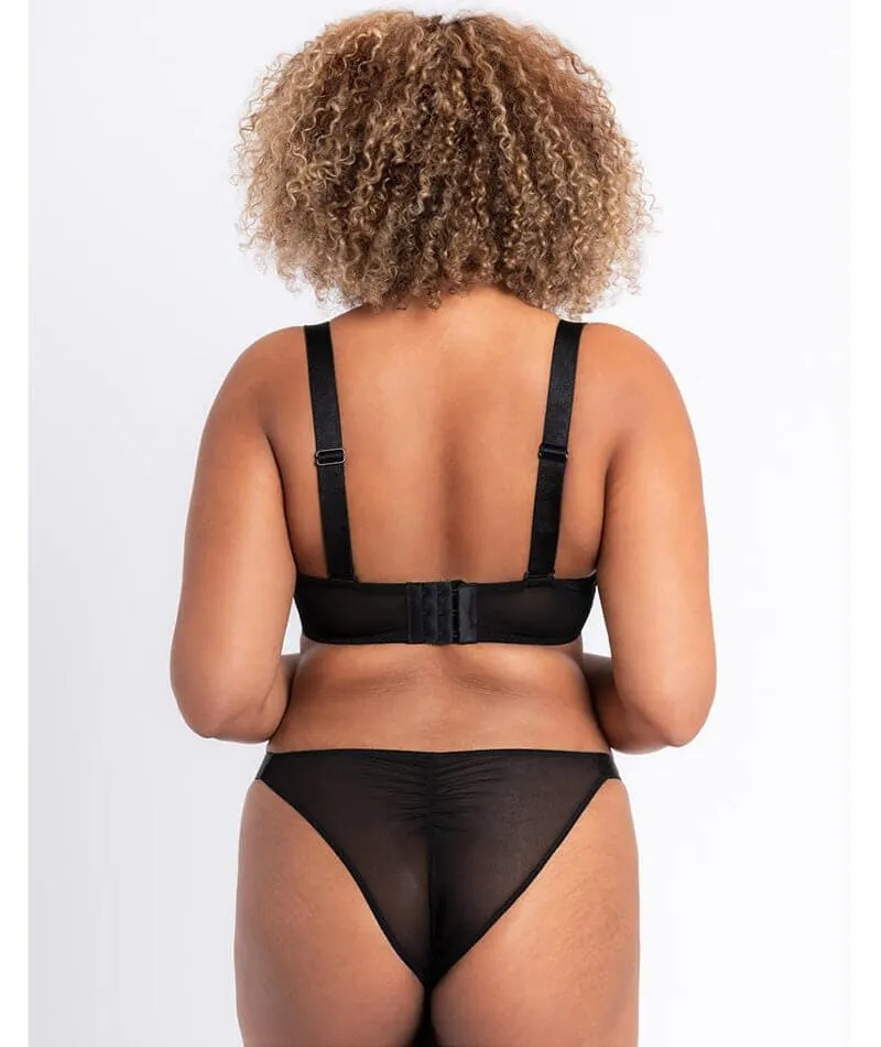 Curvy Kate All Night Scooped Balcony Bra - Black Multi