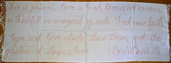 Custom 1 Corinthians 13 Love Is Patient; Love Is Kind shawl - Inspired With Love