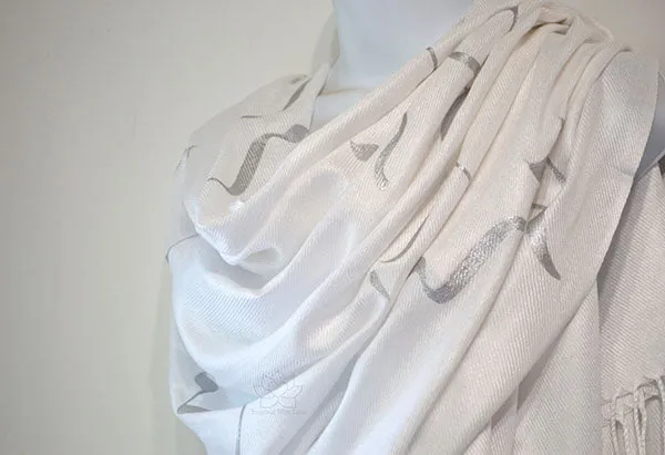 Custom Handpainted Tov L’Hashem Lakol Verachamav Al Kol Maasav Shawl טוב ד׳ לכל ורחמיו על כל מעשיו Tallit Bible Scripture Script Message Scarf