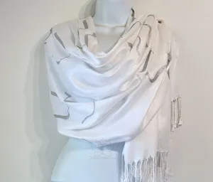 Custom Handpainted Tov L’Hashem Lakol Verachamav Al Kol Maasav Shawl טוב ד׳ לכל ורחמיו על כל מעשיו Tallit Bible Scripture Script Message Scarf