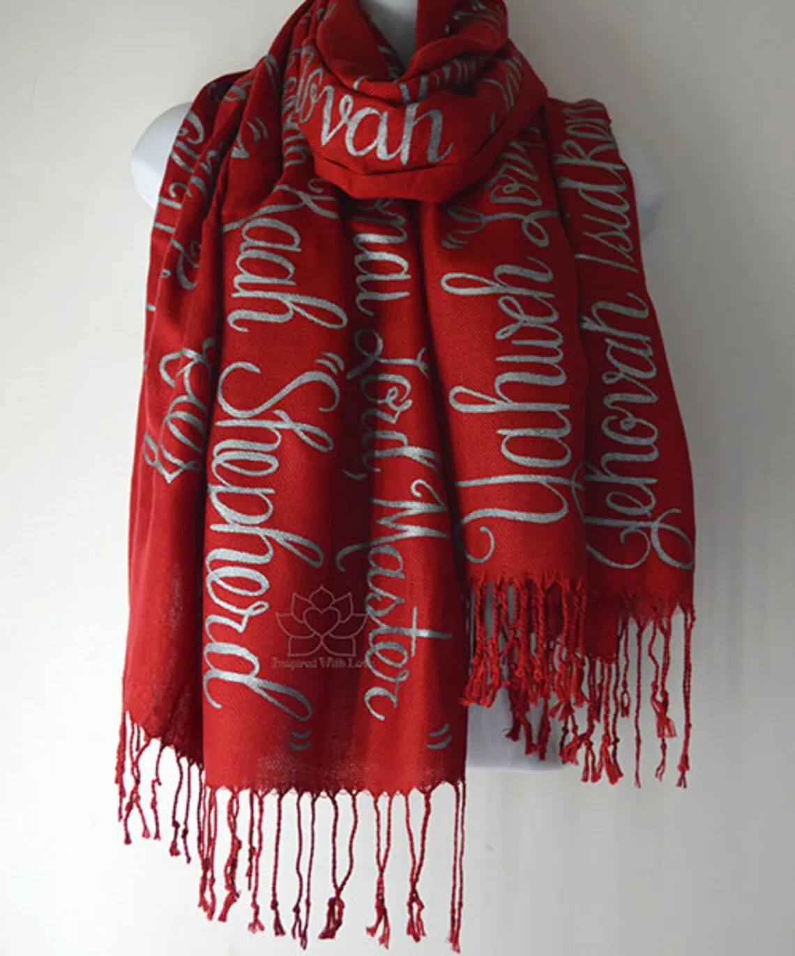 Custom Jehovah Names of God Spiritual Prayer shawl - Inspired With Love
