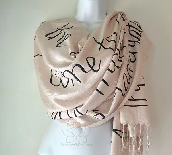 Custom Lamentations 3:22-23 The steadfast love of the Lord never ceases scarf