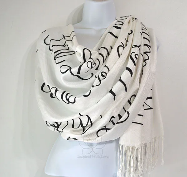 Custom Lamentations 3:22-23 The steadfast love of the Lord never ceases scarf