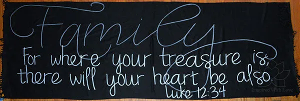 Custom Luke 12:34 Family for where your treasure is shawl - Inspired With Love