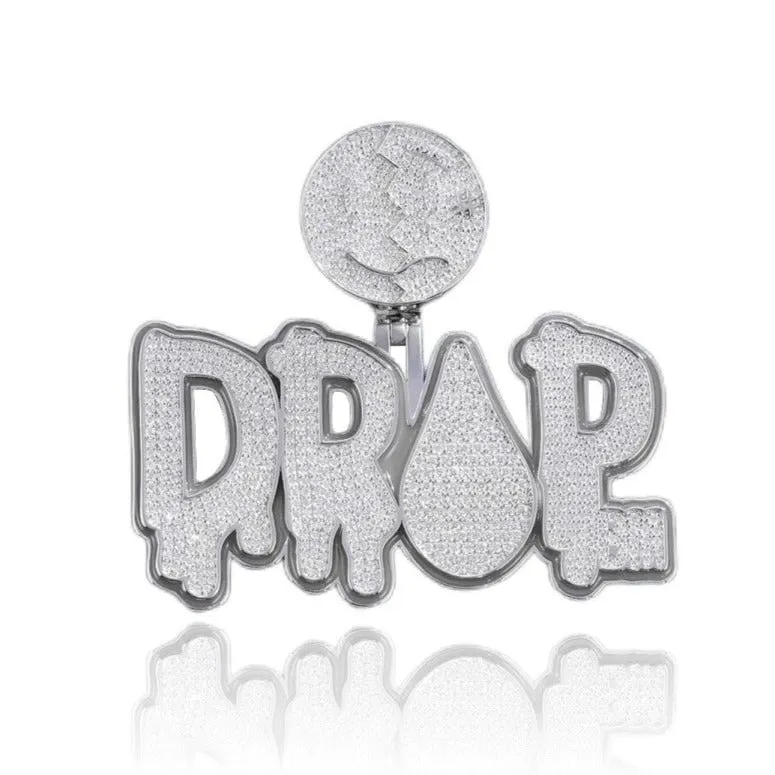 Custom Moissanite Diamond Letters Glow In The Dark Pendant Deposit (Non-refundable)