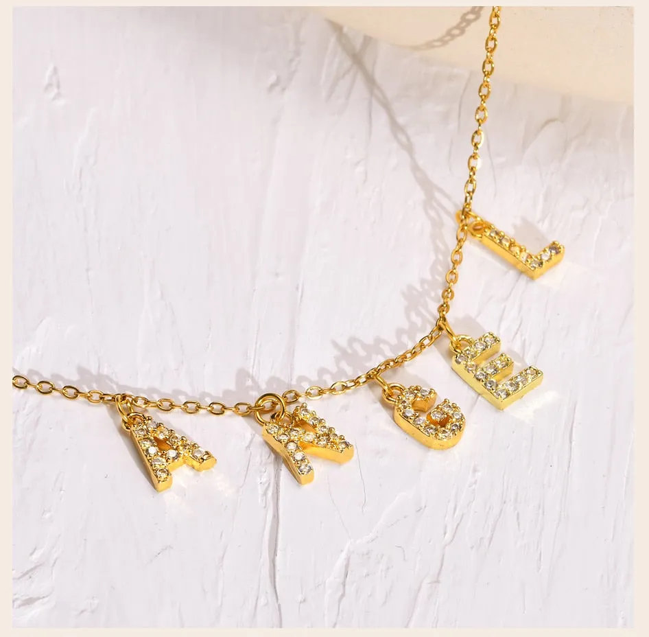 Custom Name Charm Necklace