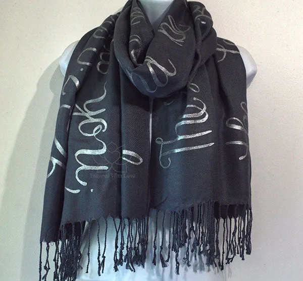 Custom Numbers 6:24-26 The Lord bless you and keep you shawl - Inspired With Love