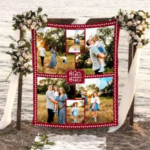 Custom Personalized Photo Blanket Family Collage Blanket