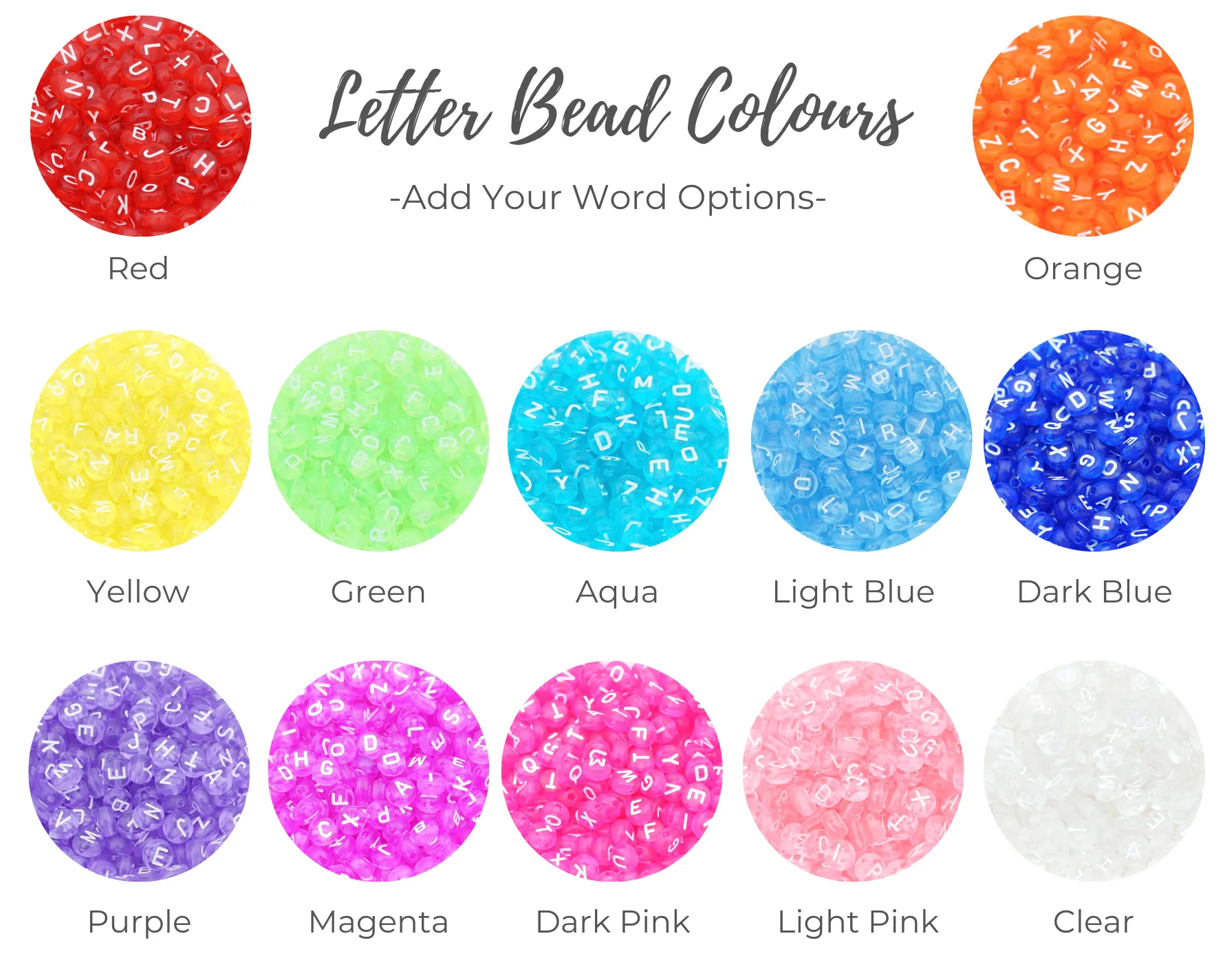 Custom Personalized Stretch Bracelet (6mm)