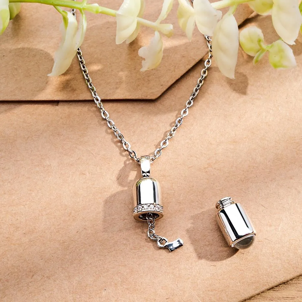 Custom Projection Custom Pill Necklace