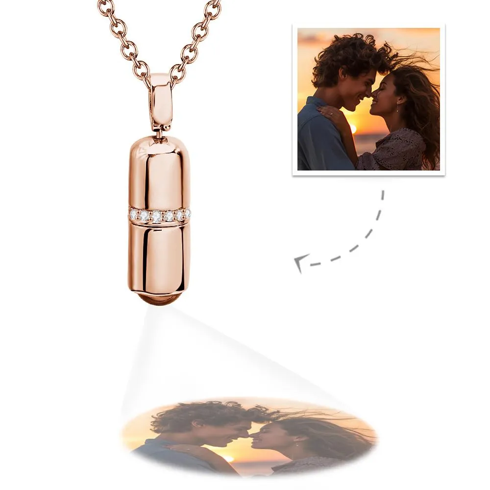 Custom Projection Custom Pill Necklace