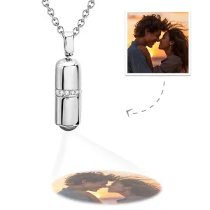 Custom Projection Custom Pill Necklace