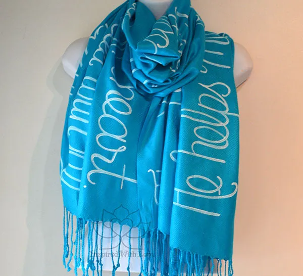 Custom Psalm 28:7 The LORD is my strength and shield shawl - Inspired With Love