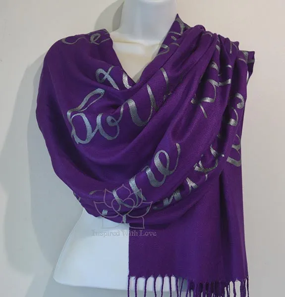 Custom Psalms 3:3 But You, O Lord, Are A Shield About Me Scripture shawl - Inspired With Love