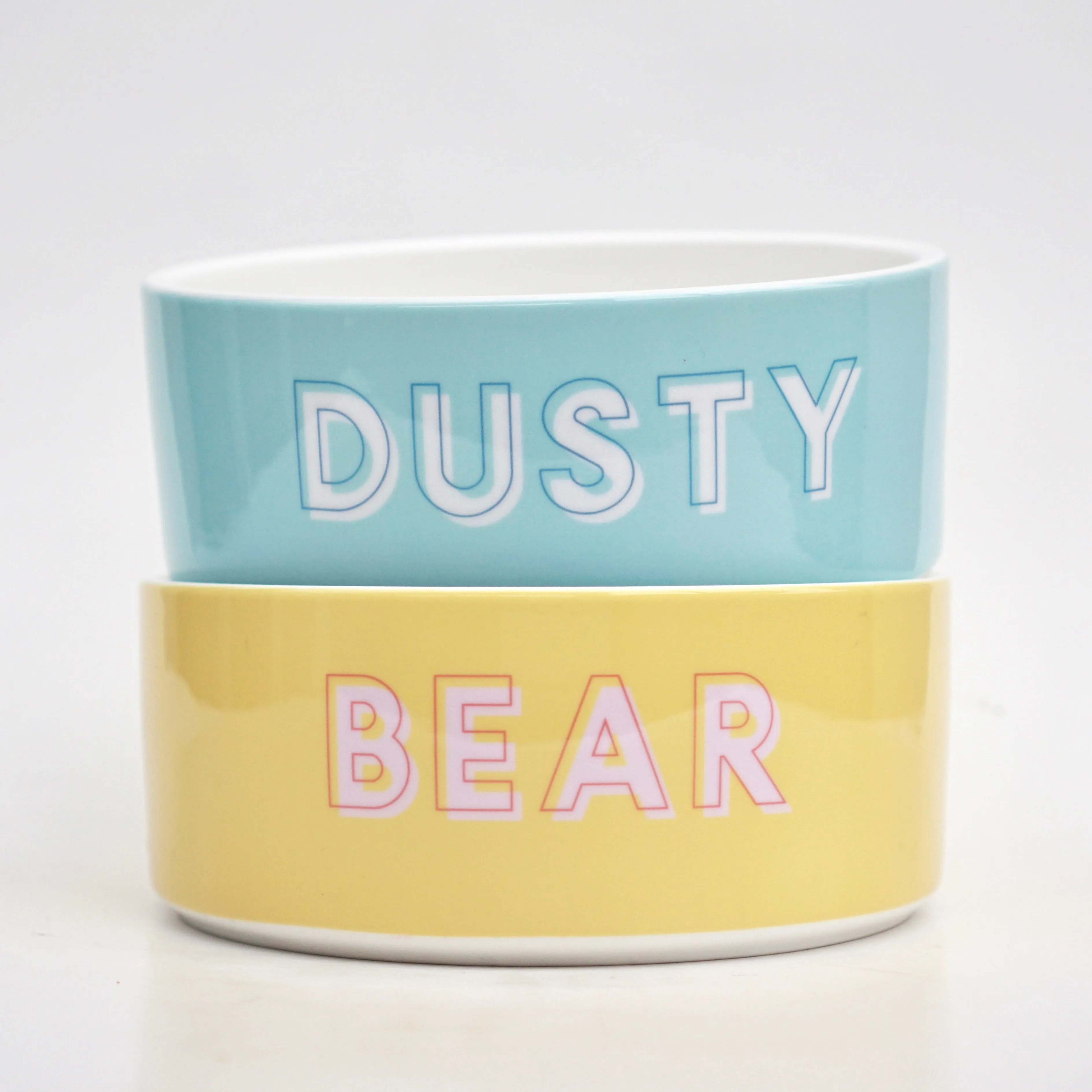 Custom Solid Color Dog Bowl