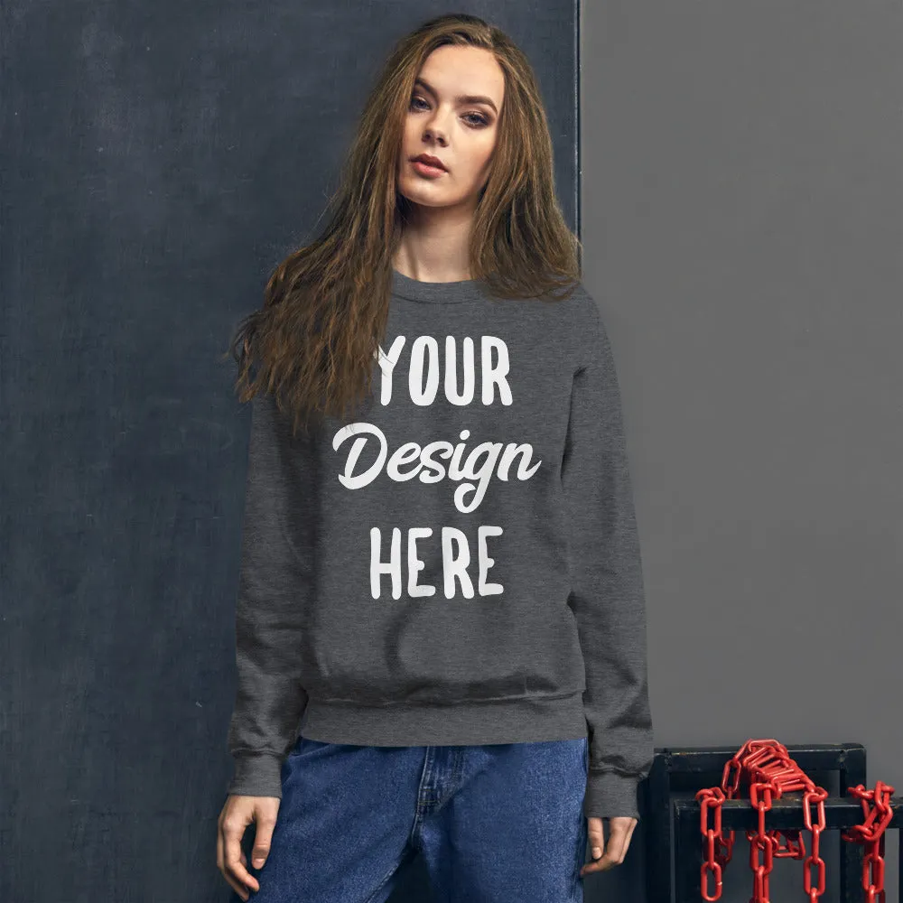 Custom Sweatshirt, Personalized Sweatshirt - Custom Unisex Sweatshirt - Custom Photo Text on Sweatshirt