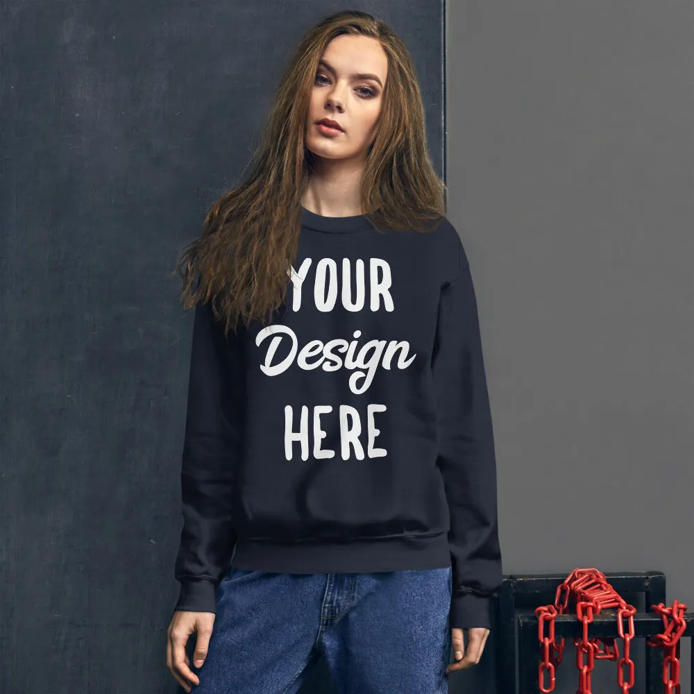 Custom Sweatshirt, Personalized Sweatshirt - Custom Unisex Sweatshirt - Custom Photo Text on Sweatshirt