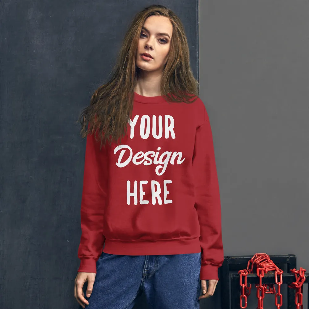 Custom Sweatshirt, Personalized Sweatshirt - Custom Unisex Sweatshirt - Custom Photo Text on Sweatshirt
