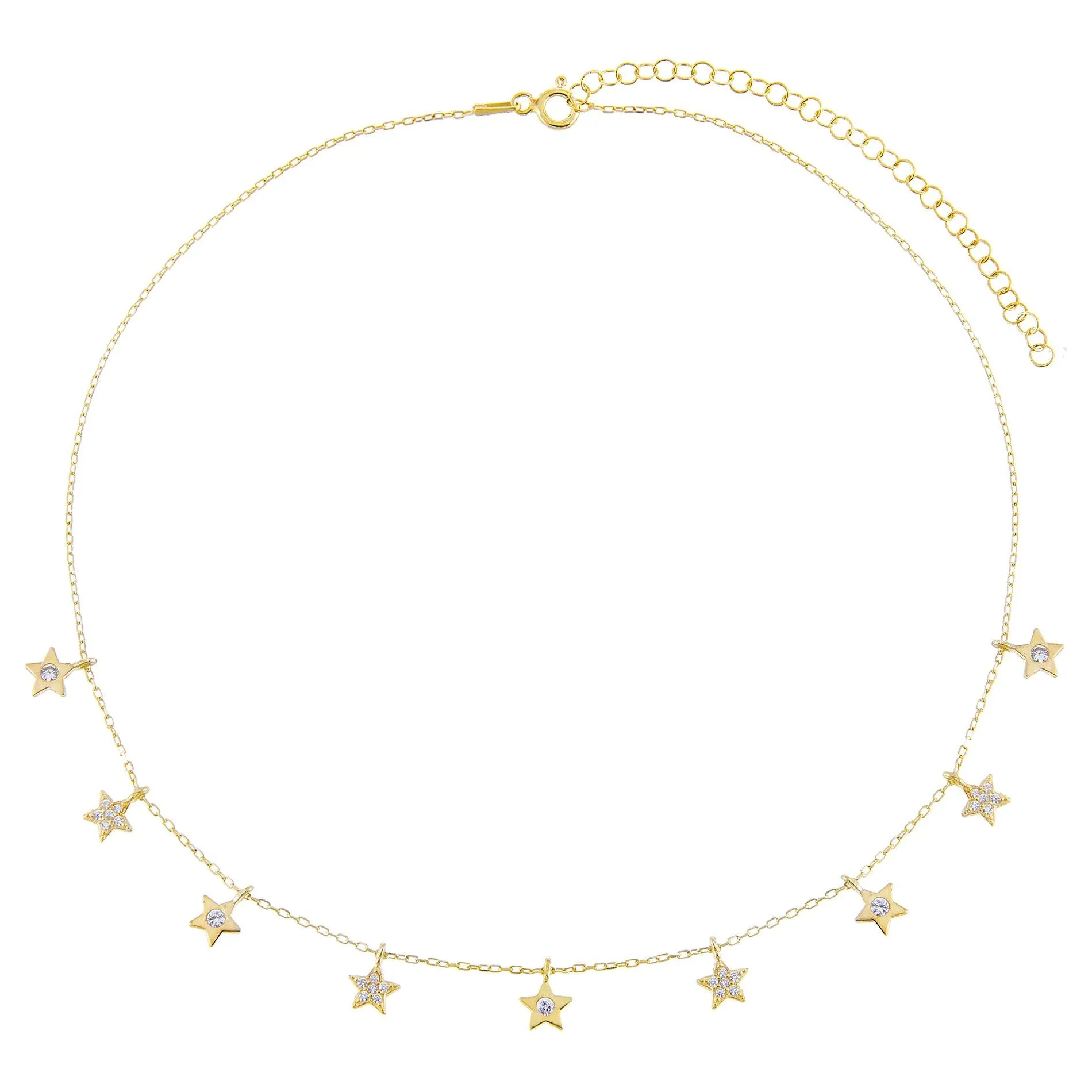 CZ Stars Necklace