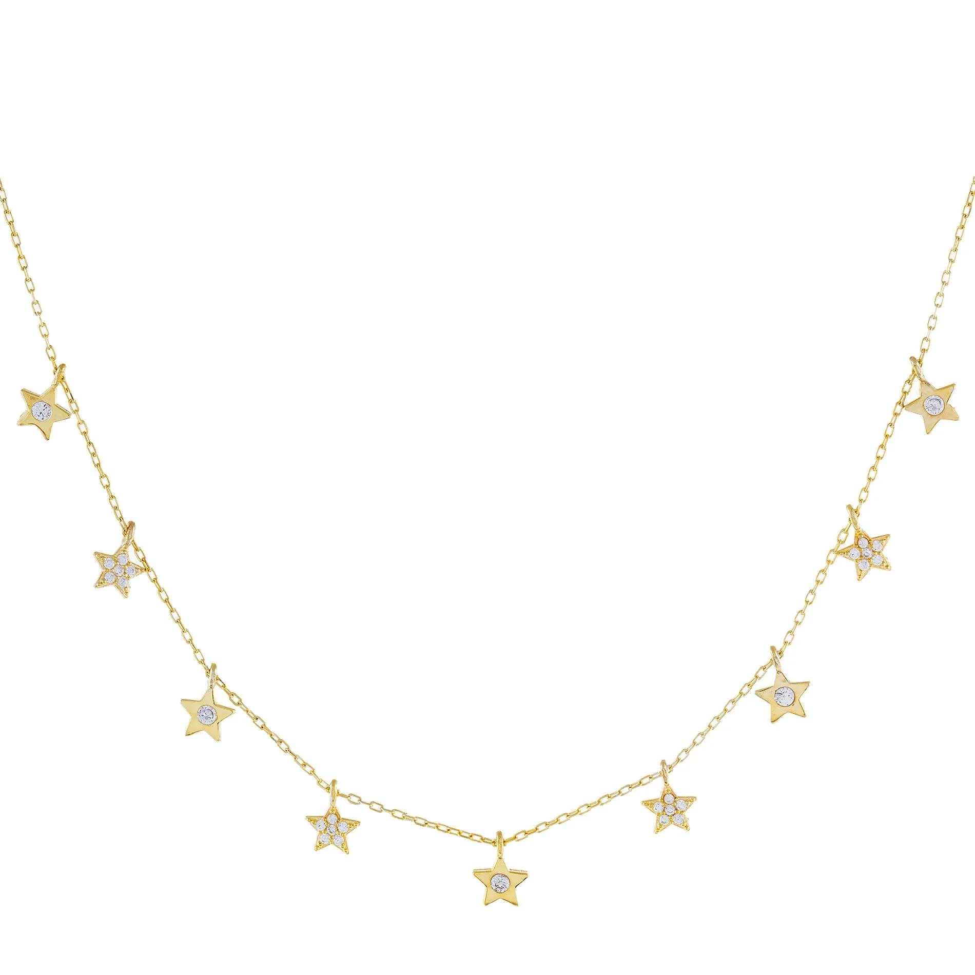 CZ Stars Necklace