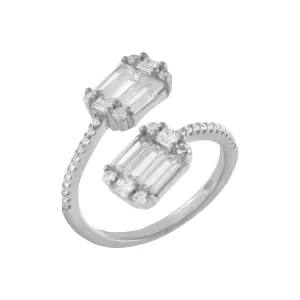 Dainty Baguette Wrap Ring