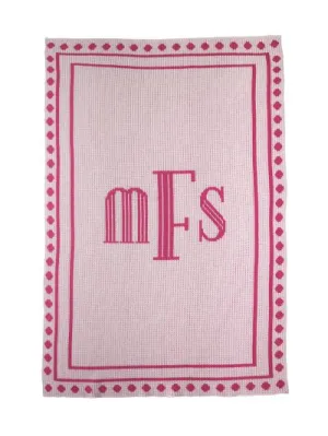 DEBONAIR MONOGRAM STROLLER BLANKET