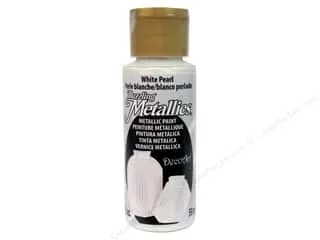 DecoArt® Dazzling Metallics® Paint, 2 oz. White Pearl