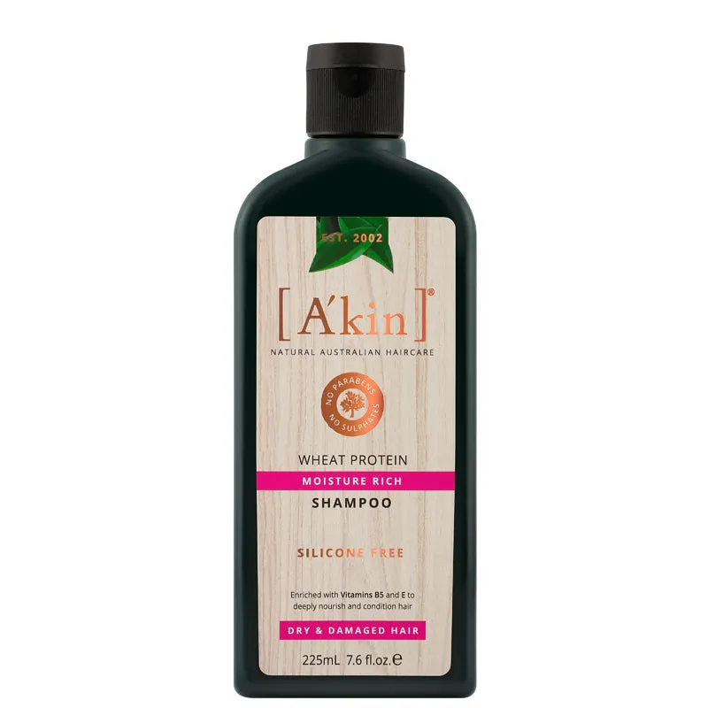 DISCONTINUED A'kin Wheat Protein Moisture Rich Shampoo (for Dry & Damaged Hair)