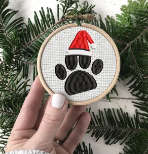 Dog Leg Embroidered Christmas Ornaments