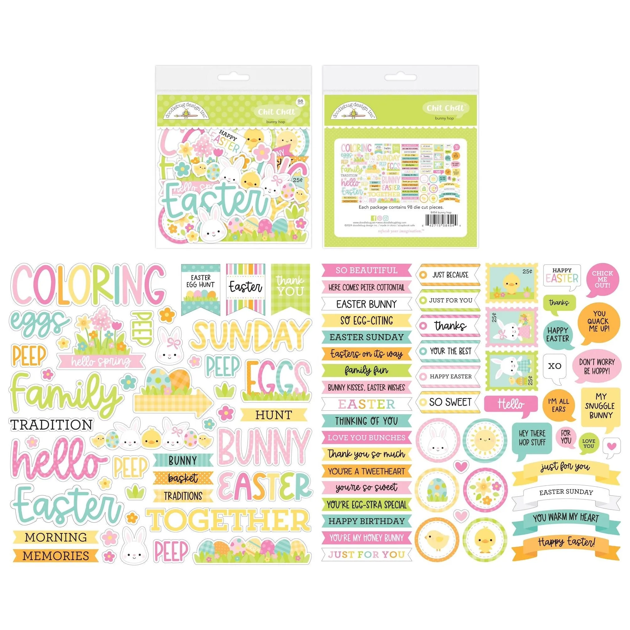 Doodlebug - Bunny Hop Collection - Chit Chat / 8454