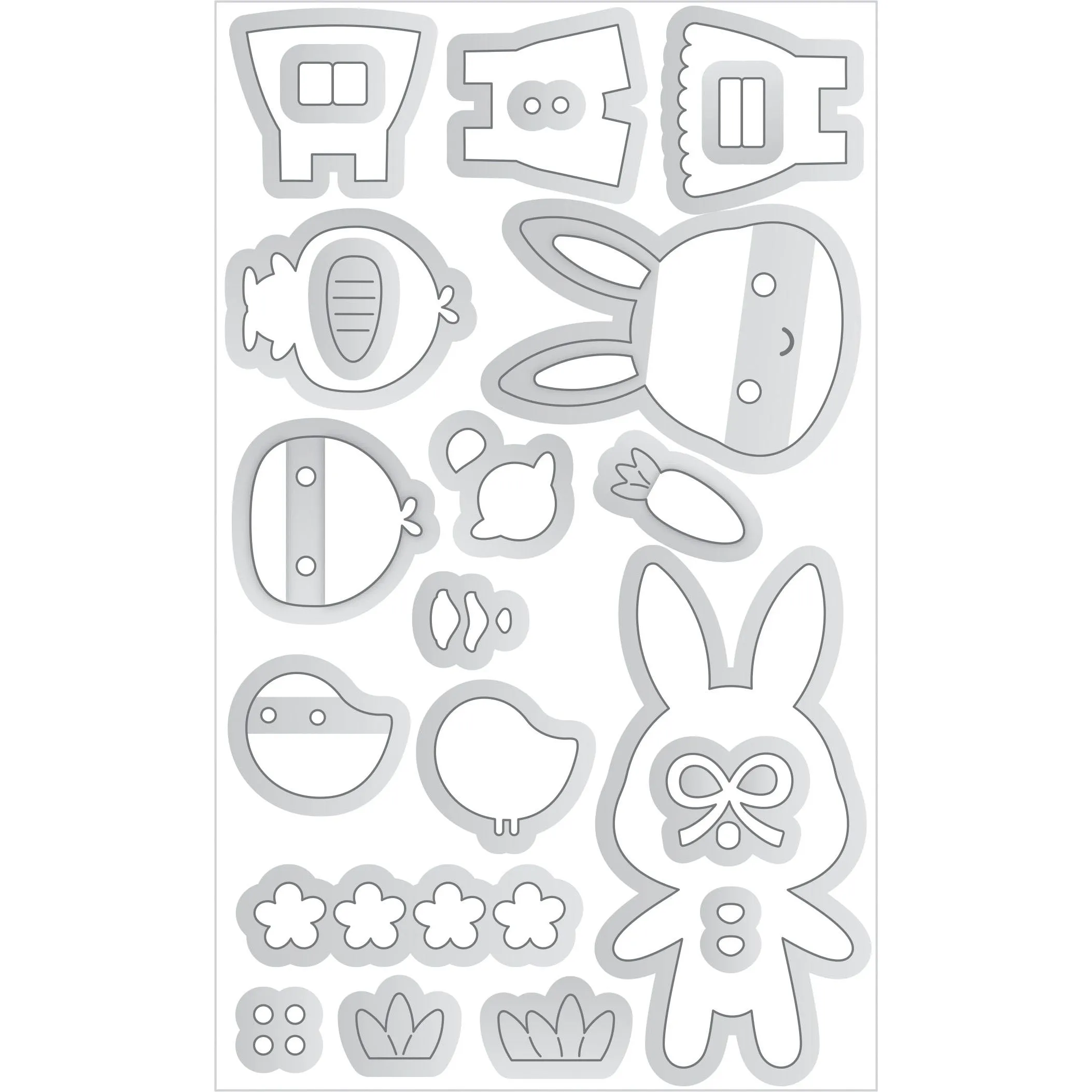 Doodlebug - Bunny Hop Collection - Doodle Cuts - Bunny & Friends / 8450