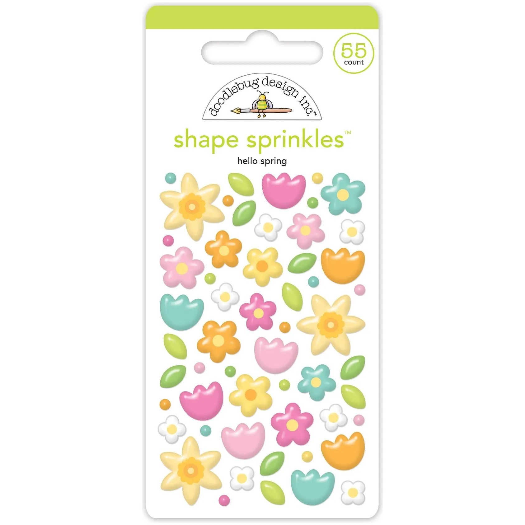 Doodlebug - Bunny Hop Collection - Shape Sprinkles - Hello Spring / 8429
