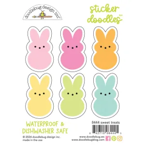 Doodlebug - Bunny Hop Collection - Sticker Doodles - Sweet Treats / 8444