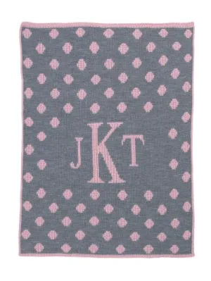 DOTTED MONOGRAM BLANKET